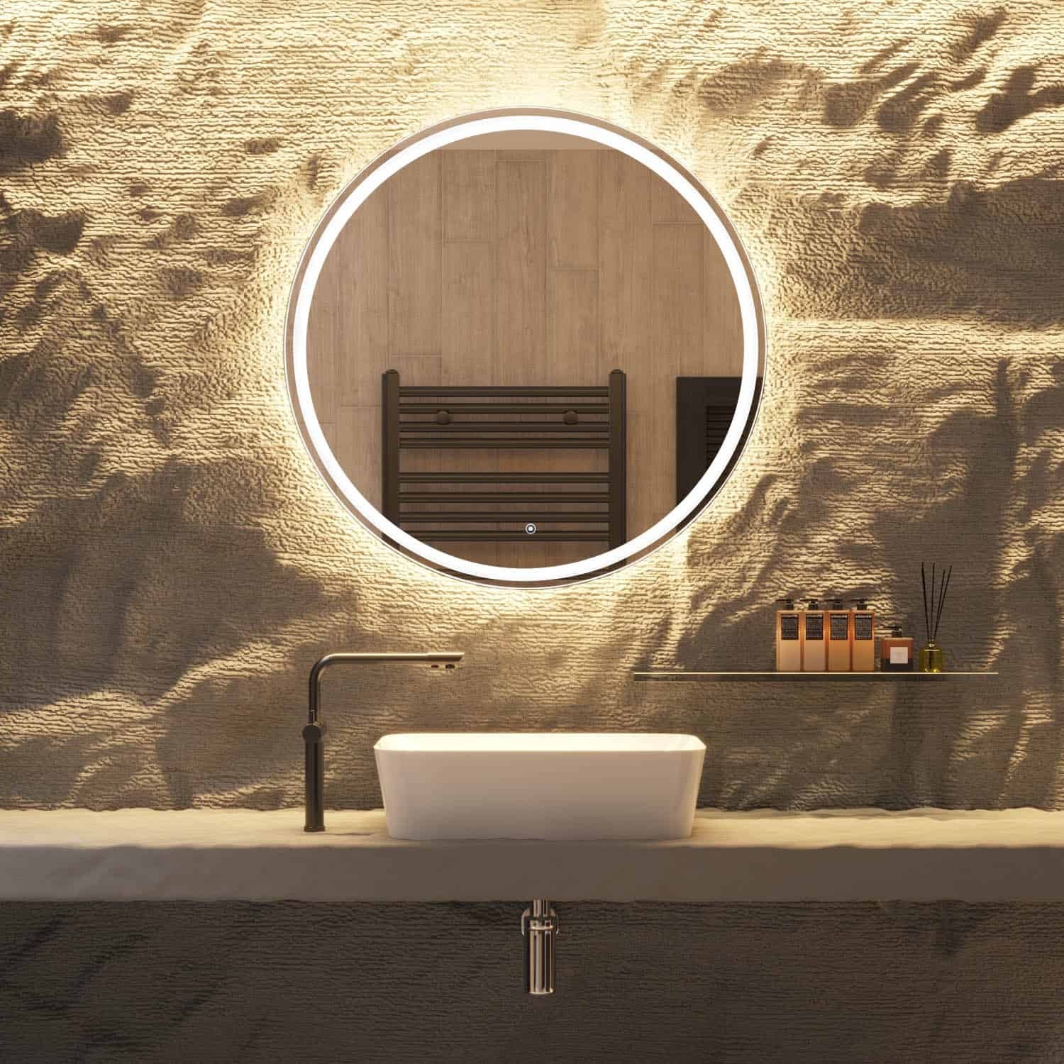 Miroir LED Rond Design – Modèle Perfection One