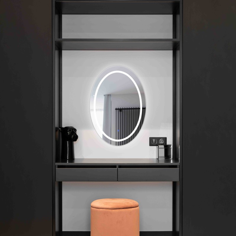Miroir LED Ovale Design – Modèle Evolution One