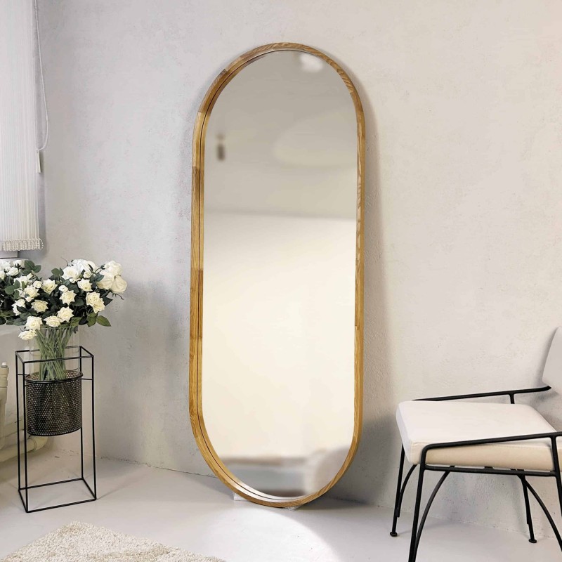 Miroir Plein Pied en Bois Design – Modèle Standing Wood