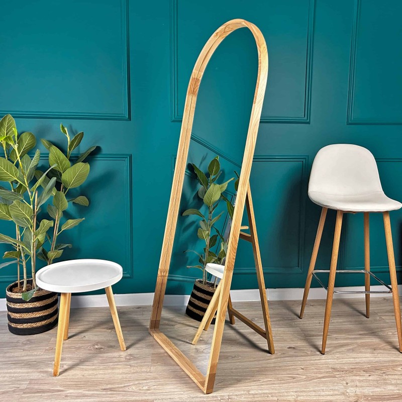Miroir Plein Pied en Bois Design – Modèle Luxury Wood